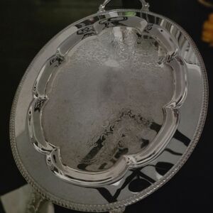Elegant Silver Plated Serving Tray